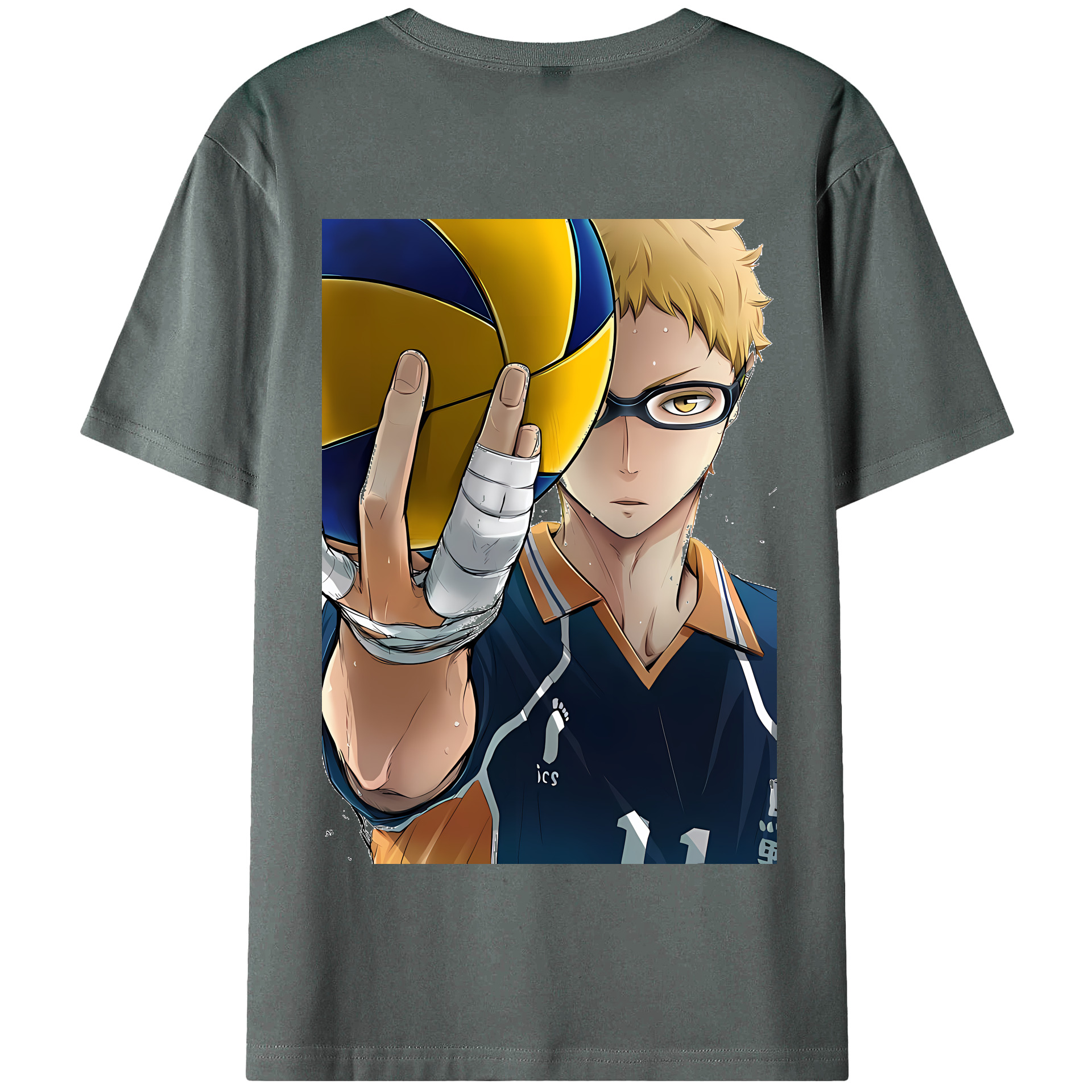 （画像用） ハイキュー!! Haikyu!! 綿100％半袖Tシャツ（背面プリント）